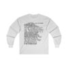 Lion of Judah in black lettering, long tee shirt from United States