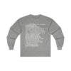Lion of Judah in white lettering, long tee shirt from United States